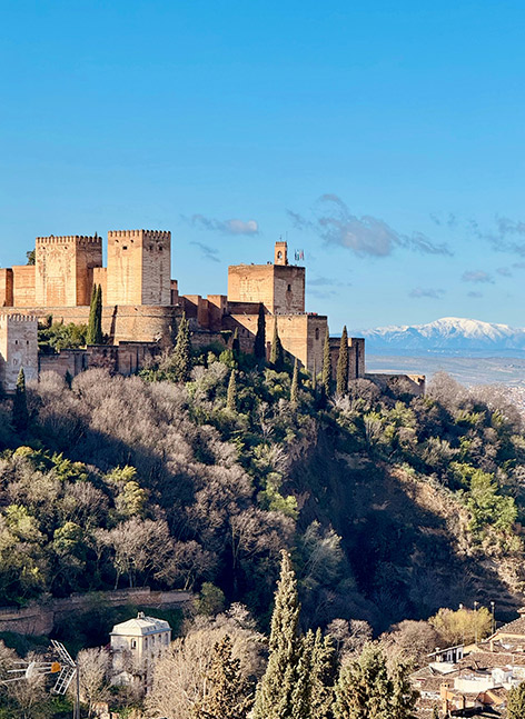 Paisaje urbano de Granada desde el Mirador de Abadia del sacromonte